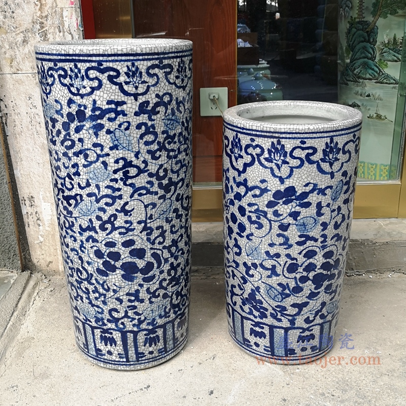 RYYV07A/B/C/D 景德镇简约手工陶瓷伞筒