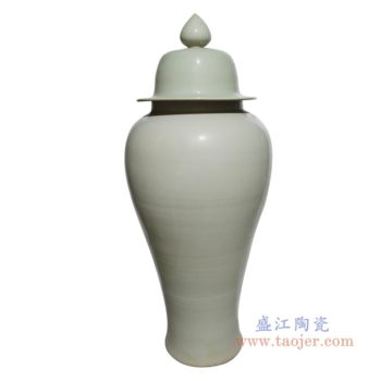 RZPI47  陶瓷大罐子简约白陶瓷高温将军罐装饰储物罐