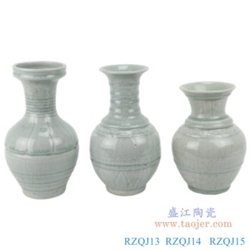RZQJ13/14/15  现代简约花瓶摆件陶瓷花器创意家居装饰客厅水培插花组合花瓶摆件