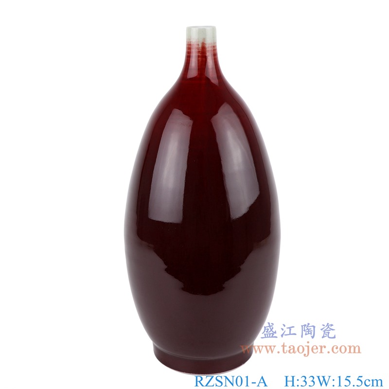 RZSP01 仿古窑变绿釉窑变八方八面如意纹梅瓶