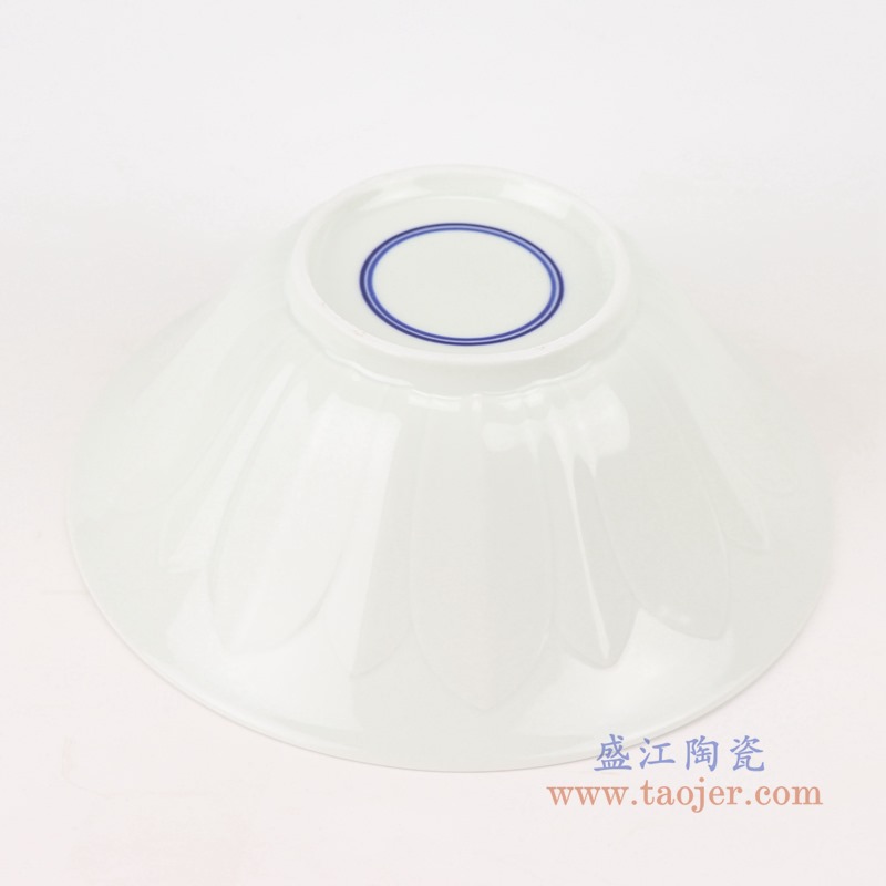 RYWG31 青花冰梅竖纹碗底部