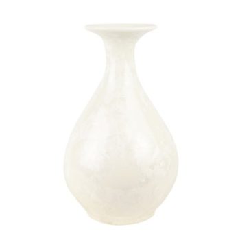 RZCU08  结晶釉纯白色玉壶春瓶