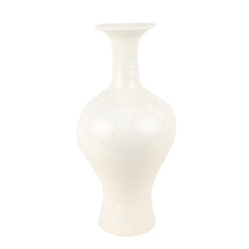 RZCU09  结晶釉纯白色观音小花瓶