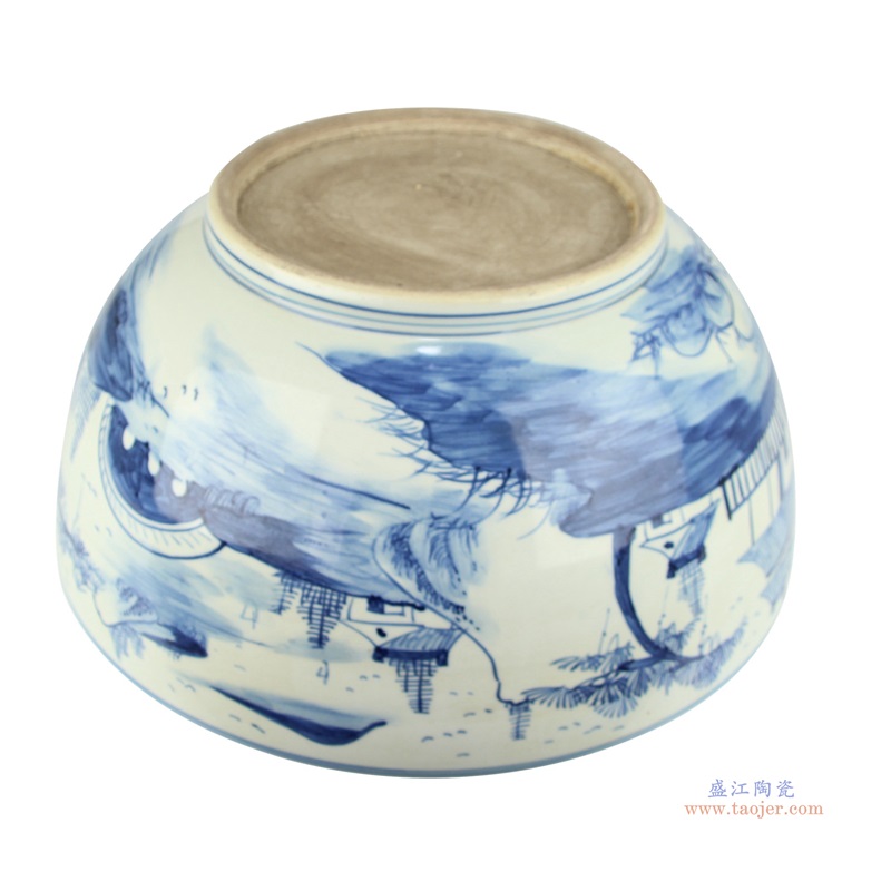 青花山水大碗;产品编号：RZFH07-D       产品尺寸(单位cm):  高：20直径：40口径：底径：重量：KG