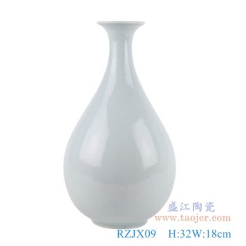 RZJX09   影青裂纹釉开片玉壶春瓶    高：32直径：18口径：底径：8.8重量：1.6KG