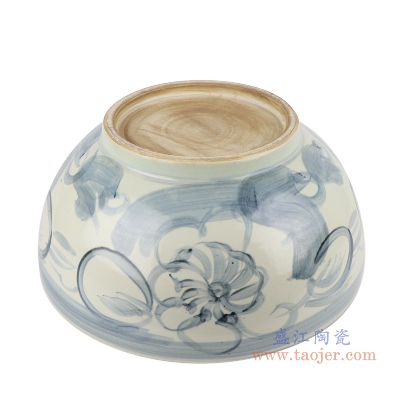 仿古青花写意太阳花大碗;产品编号:RZNA12 产品尺寸(单位cm): 高:20直径:41口径:底径:22.7重量:5.9KG