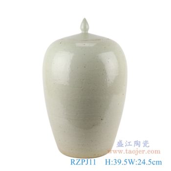 RZPJ11    仿古白色冬瓜瓶      高：39.5直径：24.5口径：底径：16重量：4.5KG