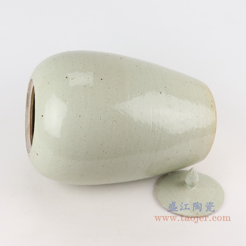 仿古白色冬瓜瓶;产品编号：RZPJ11       产品尺寸(单位cm):  高：39.5直径：24.5口径：底径：16重量：4.5KG