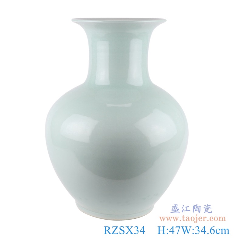 影青赏瓶;产品编号：RZSX34       产品尺寸(单位cm):  高：47直径：34.6口径：底径：19.5重量：9.65KG