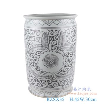 RZSX35    墨彩太阳花直筒箭筒伞筒       高：45直径：30口径：底径：27重量：11.2KG