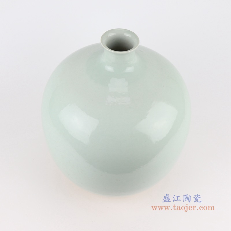 影青灰底石榴瓶;产品编号：RZSX39       产品尺寸(单位cm):  高：31.6直径：25.5口径：底径：13.4重量：3.6KG