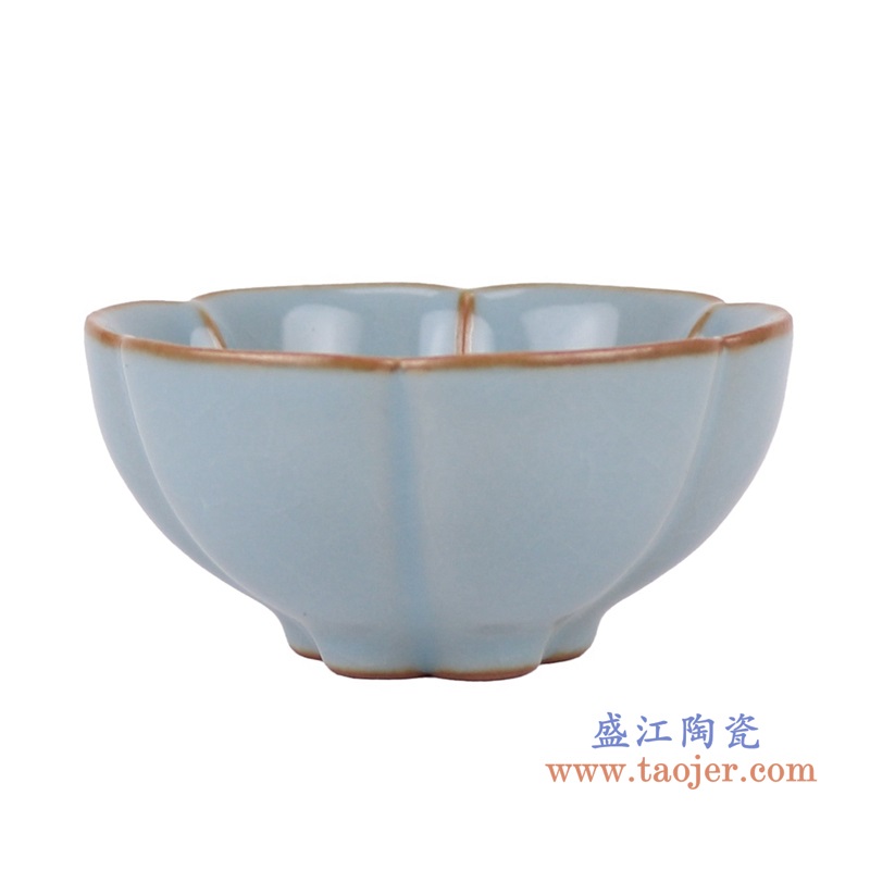 莺歌燕舞汝窑茶具,产品编号:RYGJ03 产品尺寸(单位cm): 高直径口径底径重量KG