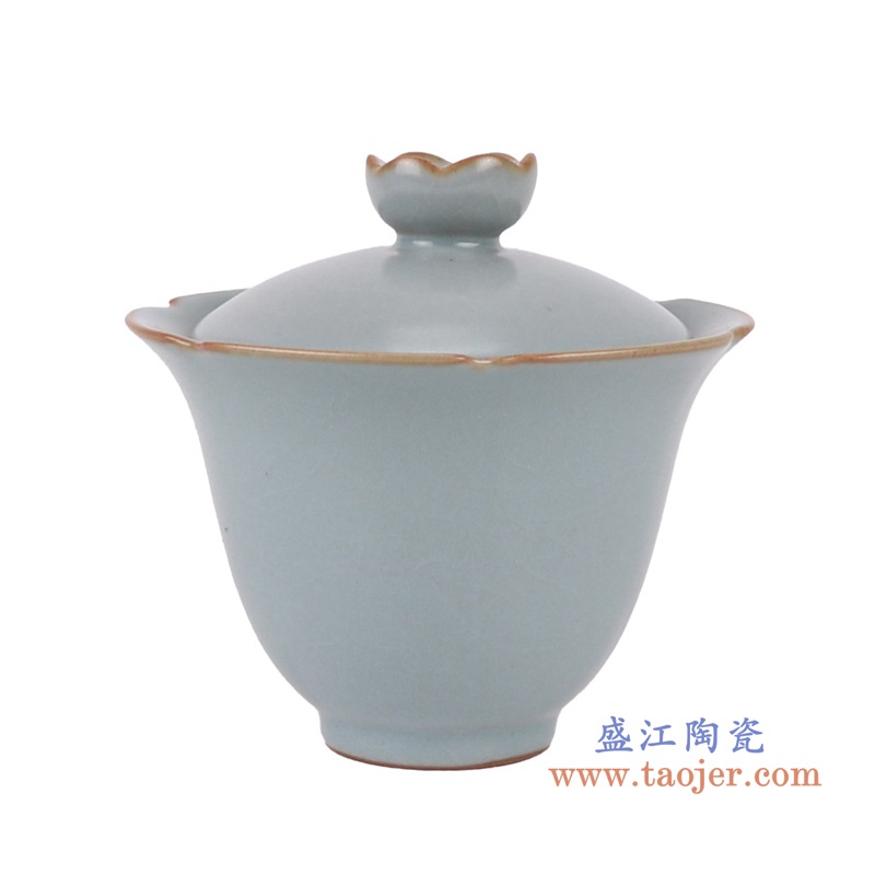莺歌燕舞汝窑茶具,产品编号:RYGJ03 产品尺寸(单位cm): 高直径口径底径重量KG