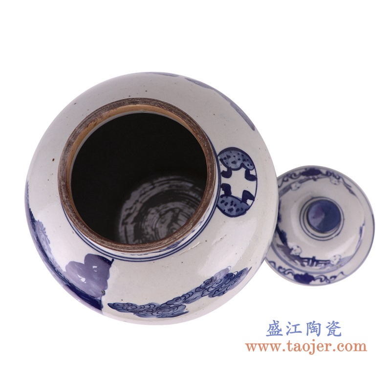 青花人物仕女童子将军罐,产品编号:RZKT24-H 产品尺寸(单位cm): 高46.5直径26.2口径底径21.8重量6.6KG
