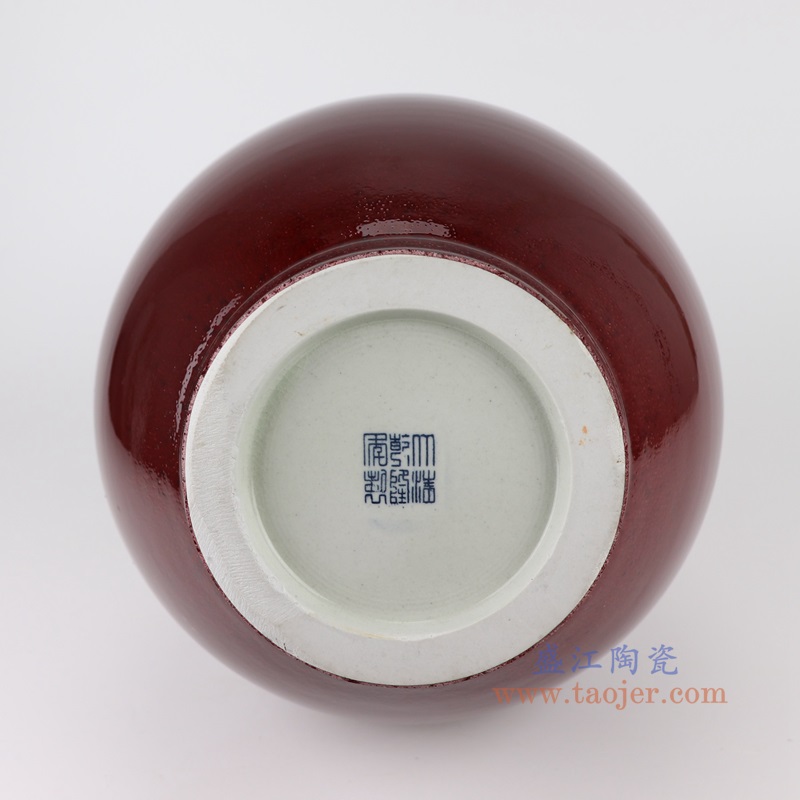 郎红天球瓶,产品编号:RXAM03 产品尺寸(单位cm): 高48.8直径28.2口径底径14.3重量7.4KG