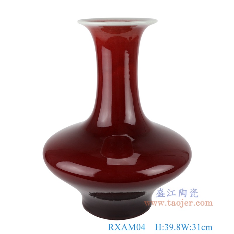 郎红扁肚瓶，产品编号：RXAM04       产品尺寸(单位cm):  高39.8直径31口径8.5底径14.4重量7.4KG
