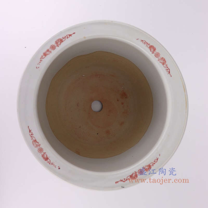 粉彩手绘牡丹荷花菊花梅花四季花纹花盆大号,产品编号:RYSZ15-C 产品尺寸(单位cm): 高22.5直径27口径20.5底径14.7重量3.4KG