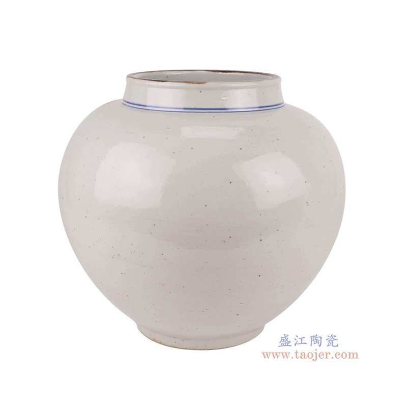 青花花卉圆罐子,产品编号:RZPI76 产品尺寸(单位cm): 高27.2直径29.6口径底径12.6重量4.9KG