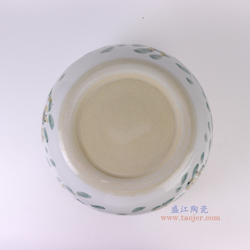 窑变粉彩荷花缸水浅,产品编号:RZTH08 产品尺寸(单位cm): 高20.8直径36口径底径24重量7.85KG
