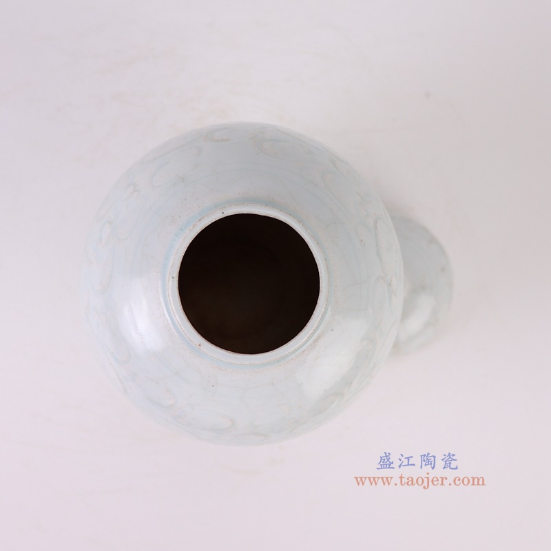 仿宋湖田窑影青刻花将军罐