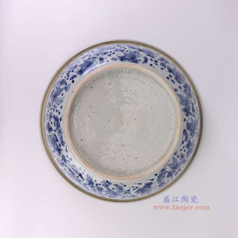 RZOT04-B青花金鱼纹大碗底部图
