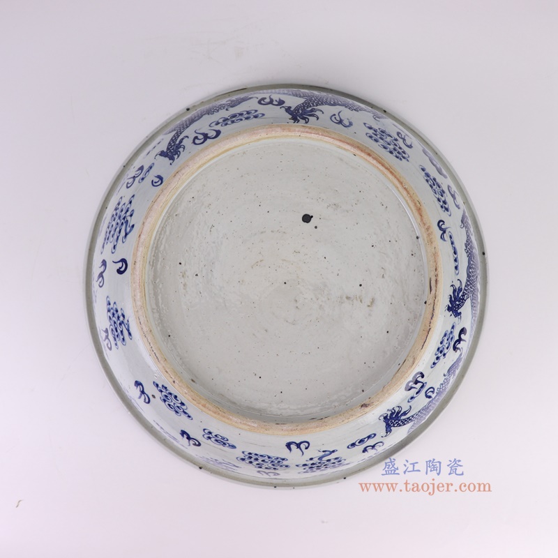 RZOT04-E青花龙纹大碗底部图