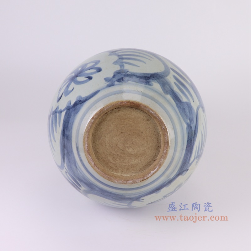 RZSX72-A青花太阳花纹葫芦瓶底部图