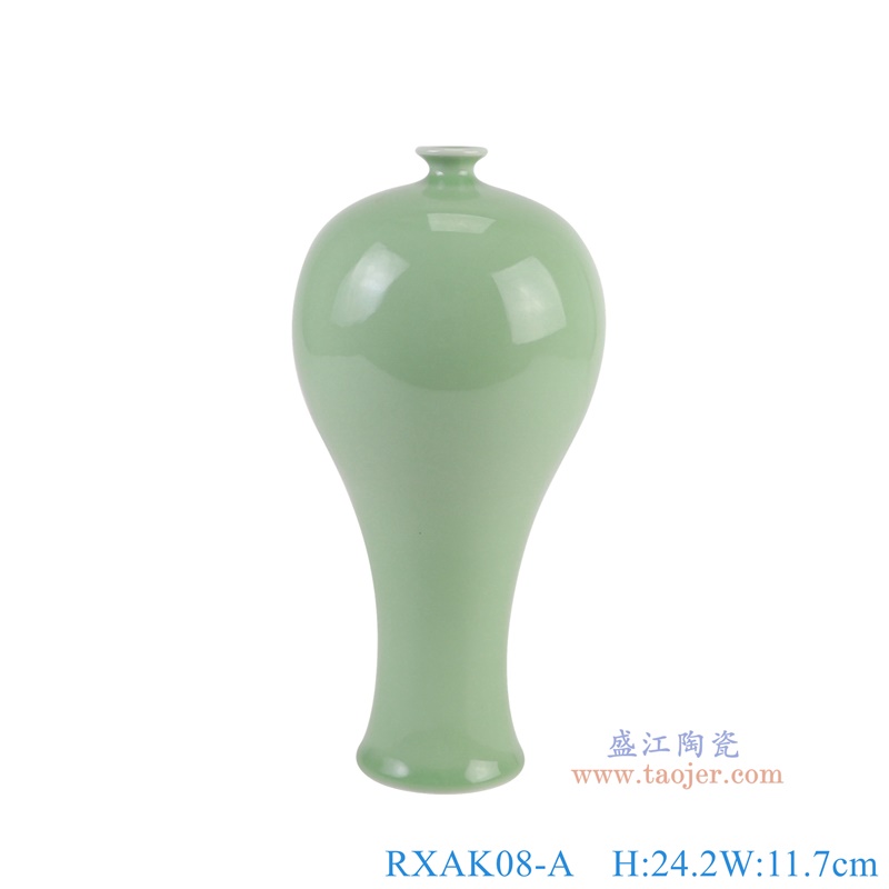 RXAK08-A豆青釉小梅瓶正面图