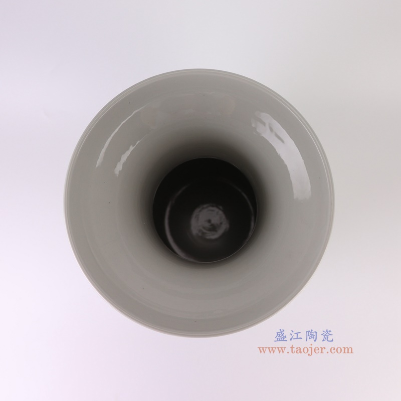 RXBB05-B-L青花花鸟凤纹双耳瓶大号顶部图