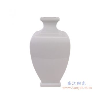 RZGY18-A 白色四方梅瓶 高32直径18底径9.3重量3.35KG
