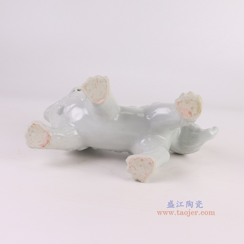 RXAP03-A白色狮子狗一对底部图