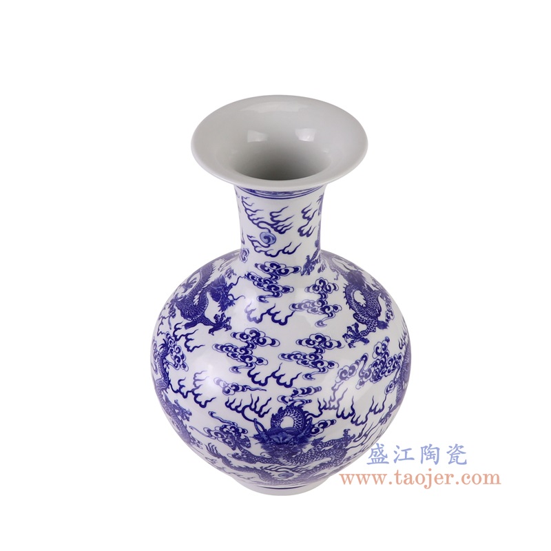 RYCI67-A青花龙纹赏瓶俯视图