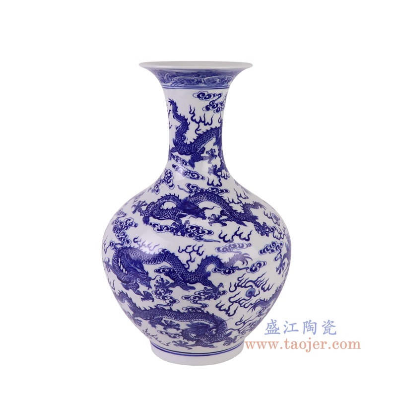 RYCI67-A青花龙纹赏瓶侧面图