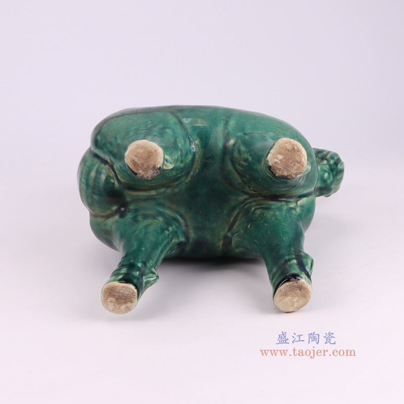 RZKR55绿色麒麟雕塑底部图
