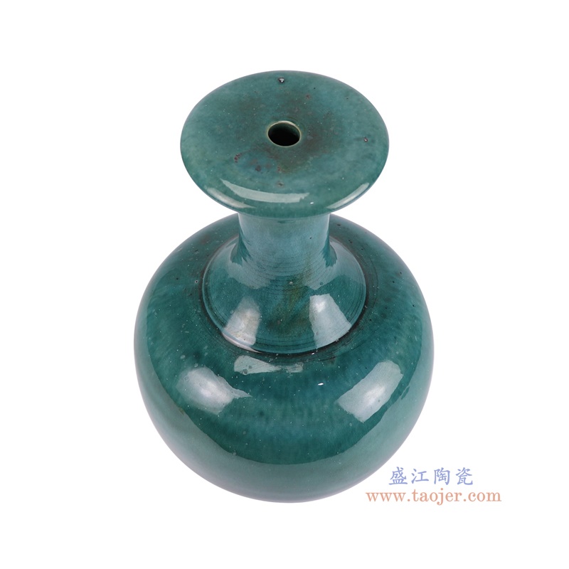 RZSP66-A窑变绿色赏瓶灯具俯视图