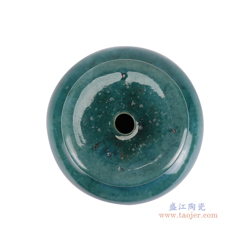 RZSP66-A窑变绿色赏瓶灯具顶部图