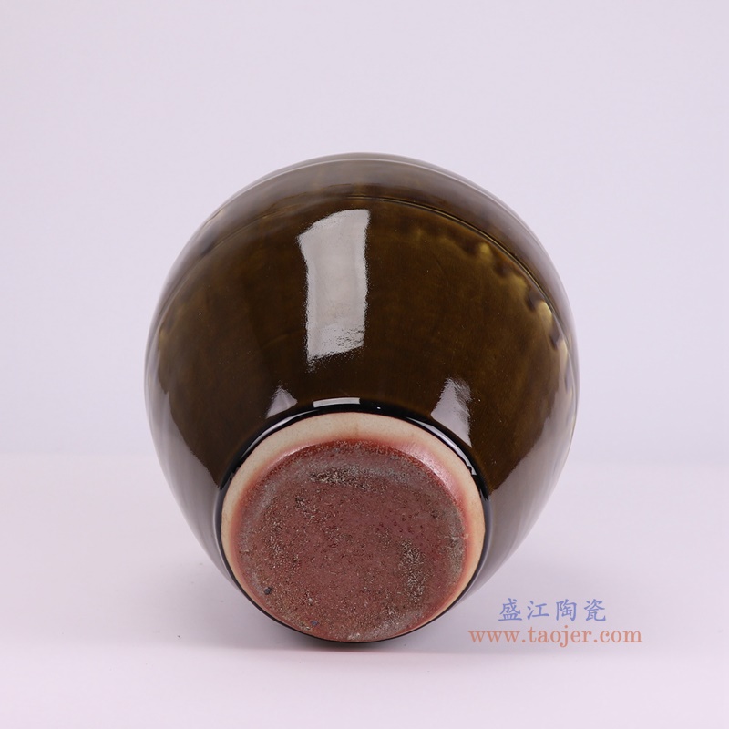 RZSP70-A酱色四耳罐底部图