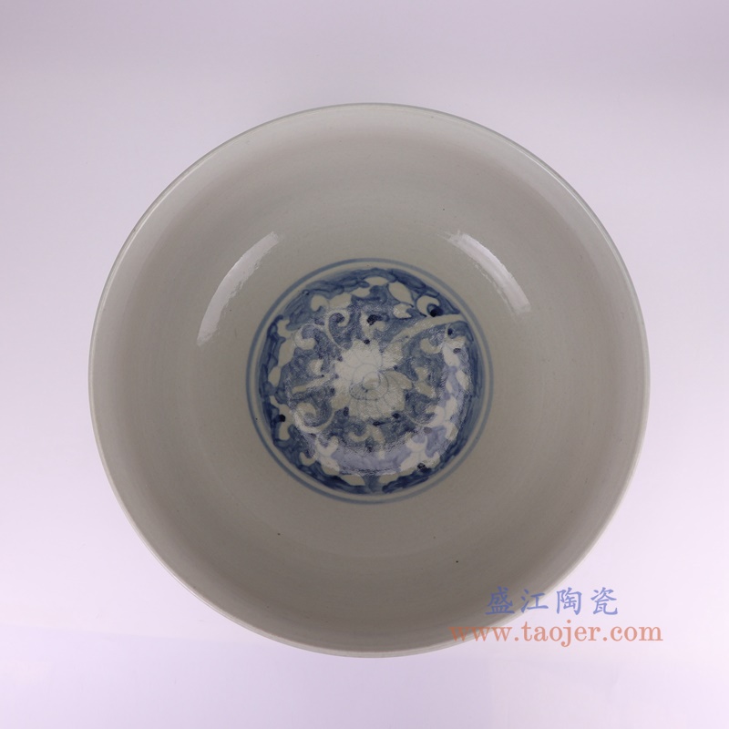 RZSX88-C青花缠枝莲大碗顶部图