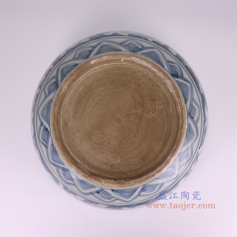 RZSX88-C青花缠枝莲大碗底部图