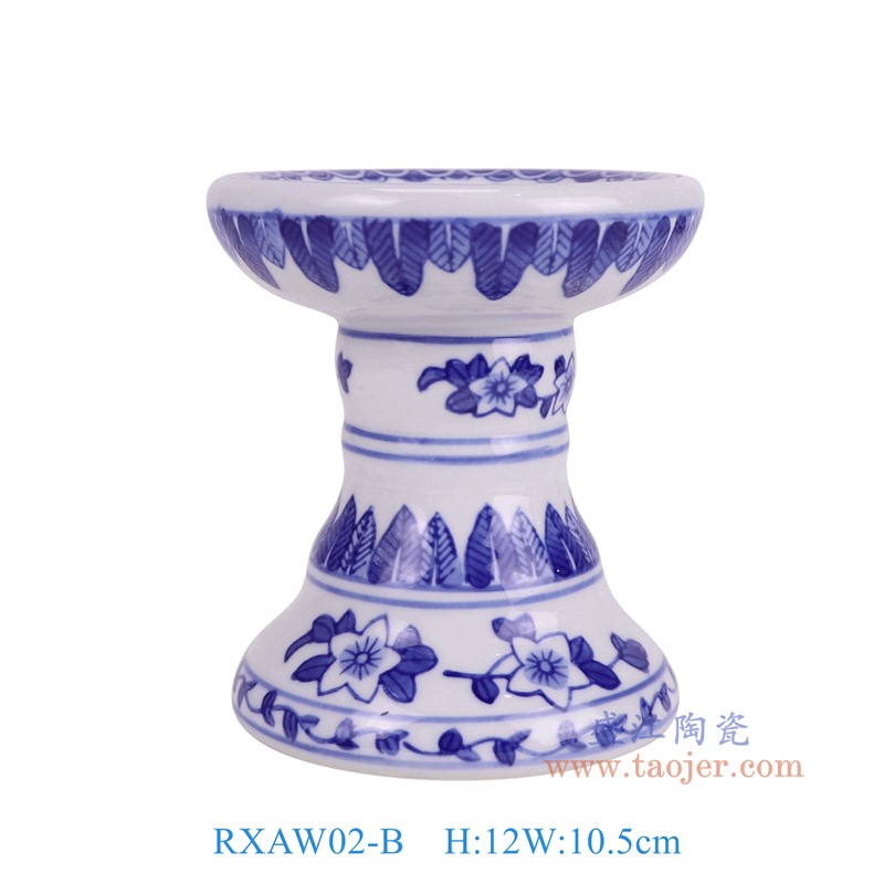 RXAW02-B青花花叶纹烛台