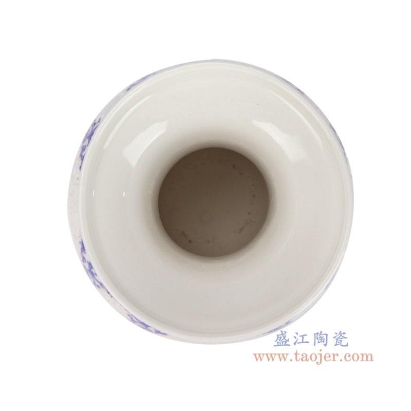 RZSG11-A青花缠枝莲镂空赏瓶顶部图