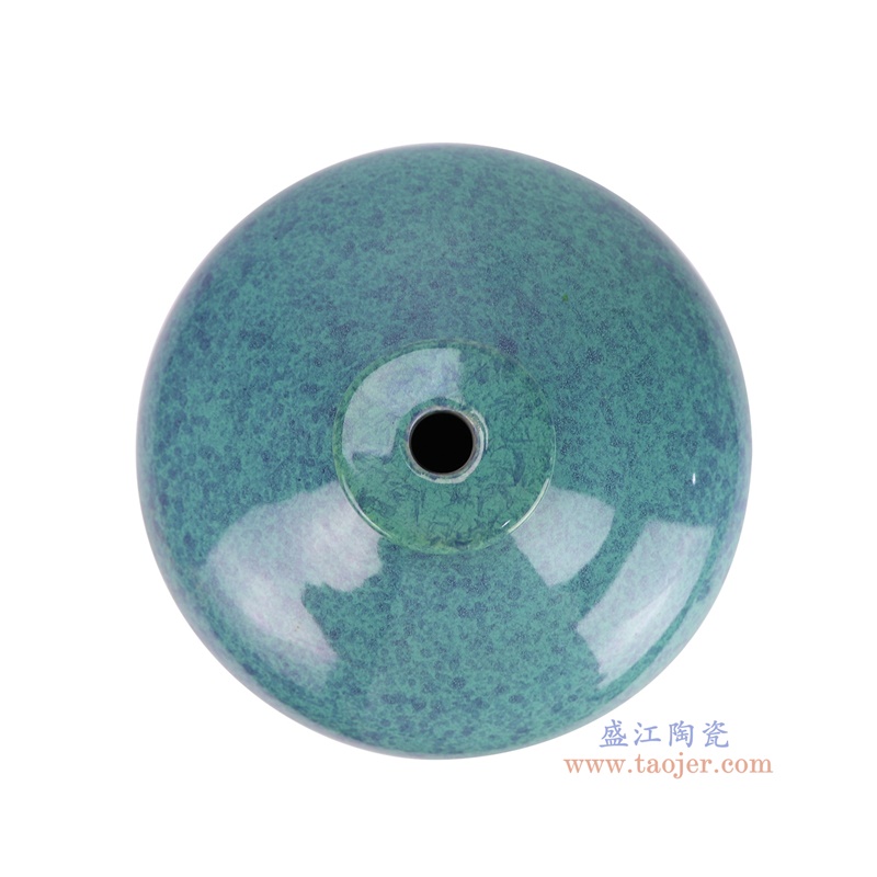 RYDB61-A窑变蓝色颜色釉梅瓶灯具顶部图