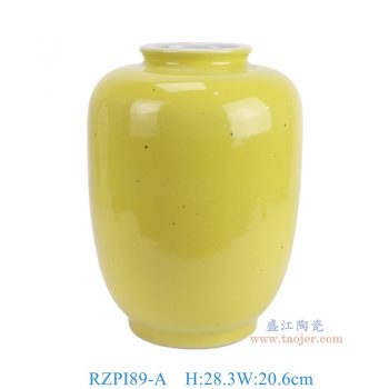 RZPI89-A 黄色冬瓜罐 高28.3直径20.6底径13重量2.55KG