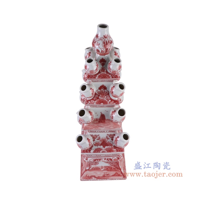 RZSI44-C矾红插花宝塔俯视图
