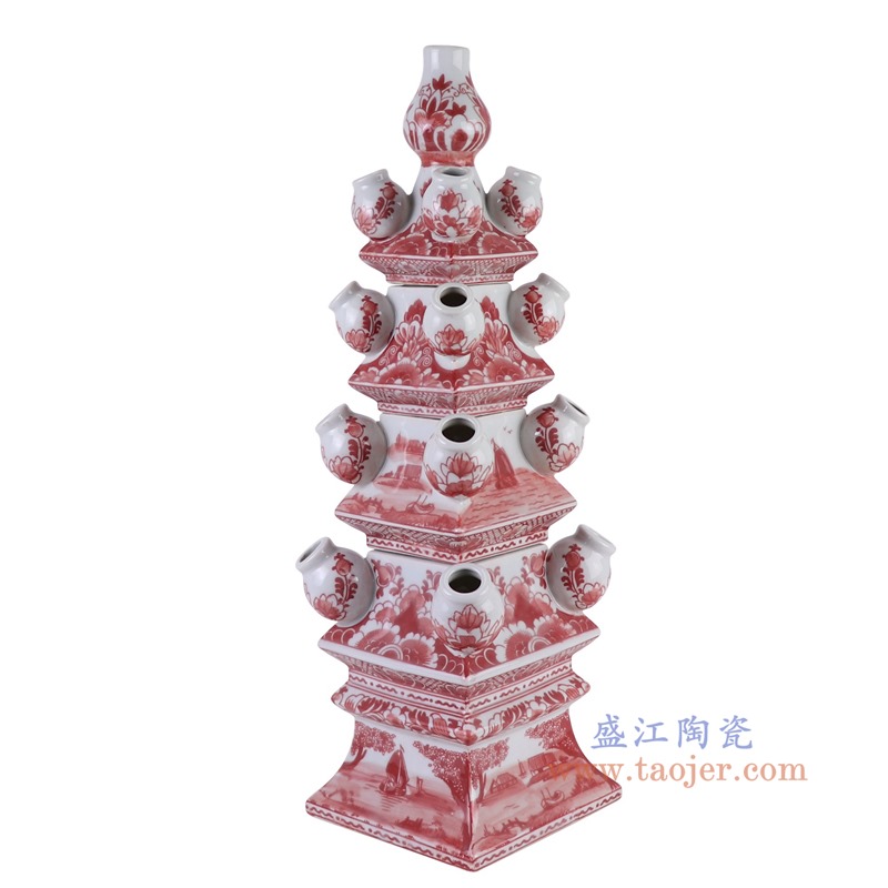 RZSI44-C矾红插花宝塔侧面图