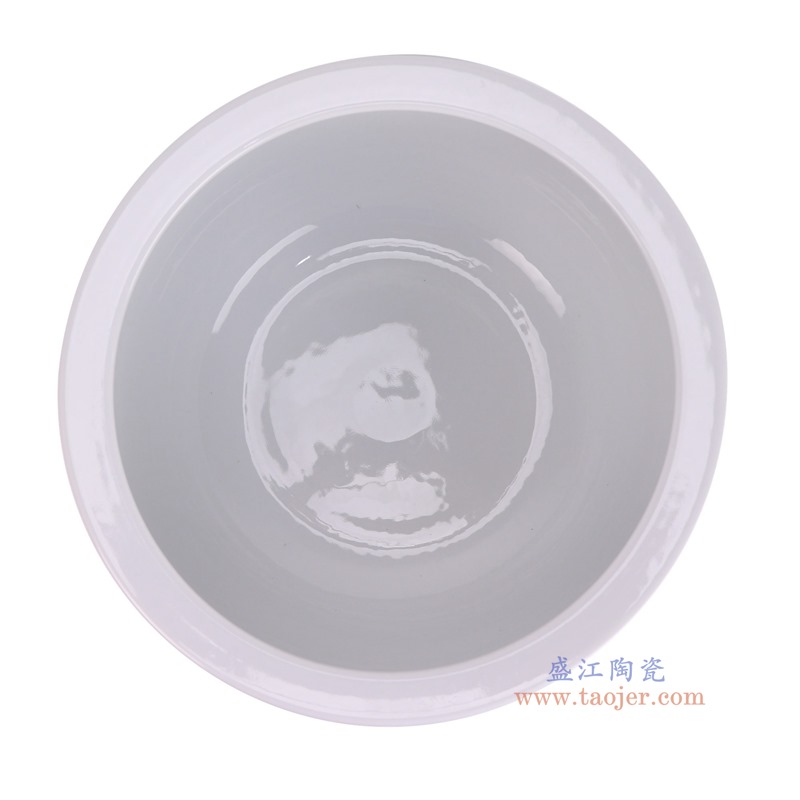 RXCB01-A青花虾趣纹水浅鱼缸顶部图