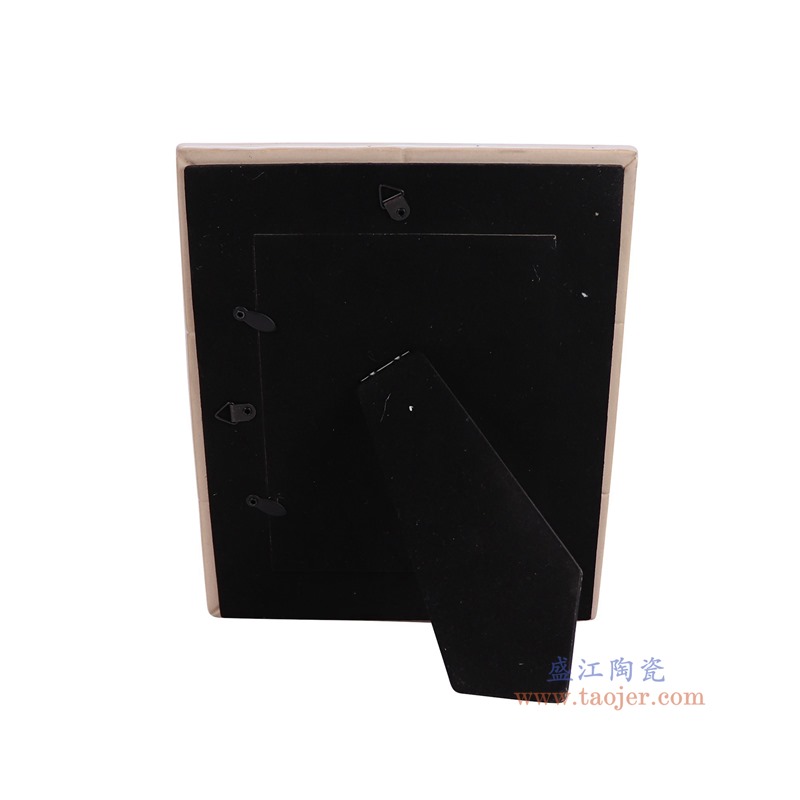 RXCE-66009L-DC246青花银杏叶纹长方形相框背面图