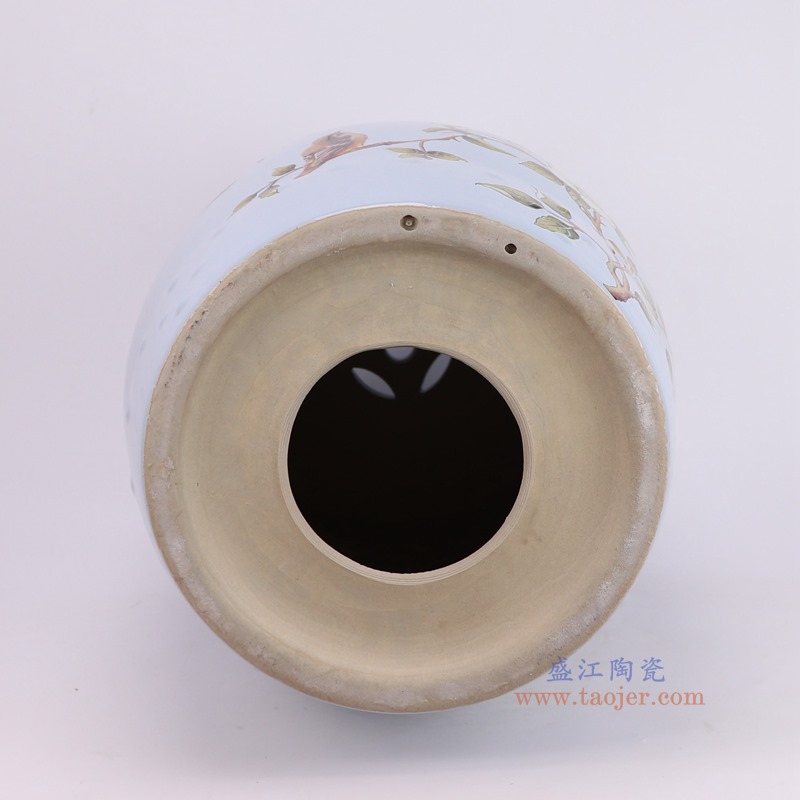 RZKL03-R蓝底花鸟凳子凉墩底部图