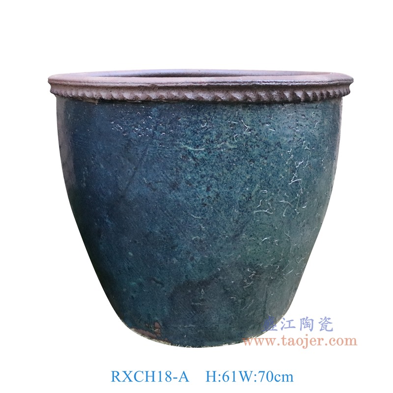RXCH18-A仿古蓝绿釉陶缸