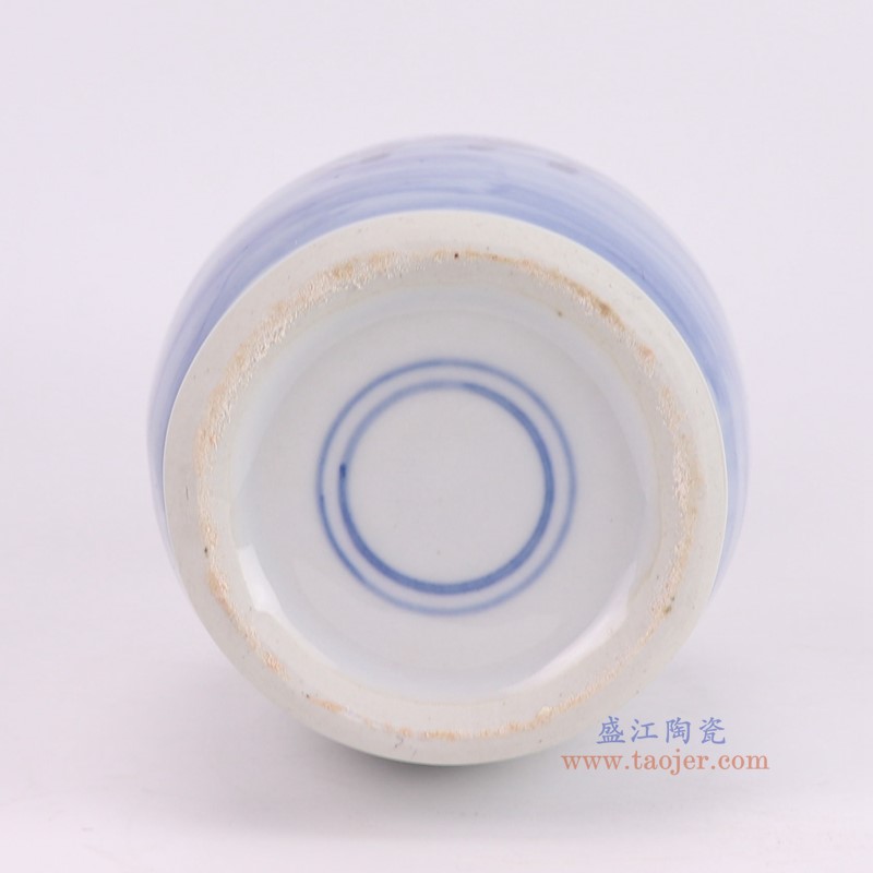 RXCJ01-A青花麒麟送子人物花瓶底部图
